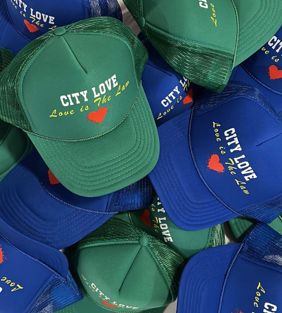 City Love Red Heart Trucker